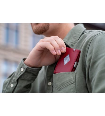 Exentri Wallet RFID Red Compact Wallet