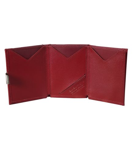 Exentri Wallet RFID Red Trifold Wallet