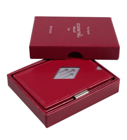 Exentri Wallet RFID Red Compact Wallet