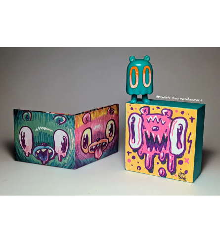 Mighty Wallet Bearbrains by Nate Bear Artist Collective