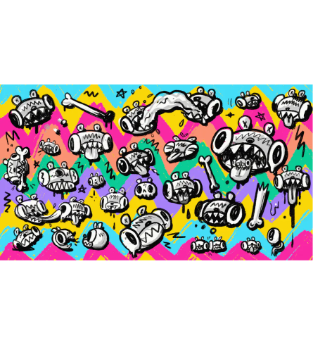 Mighty Wallet Bearbrains by Nate Bear Artist Collective