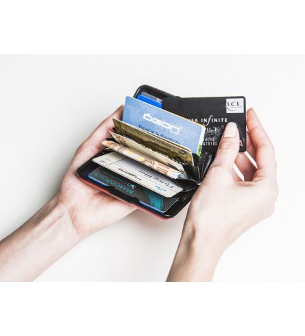 Ögon Card Case Red