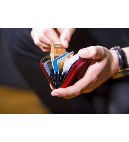 Ögon Card Case Red