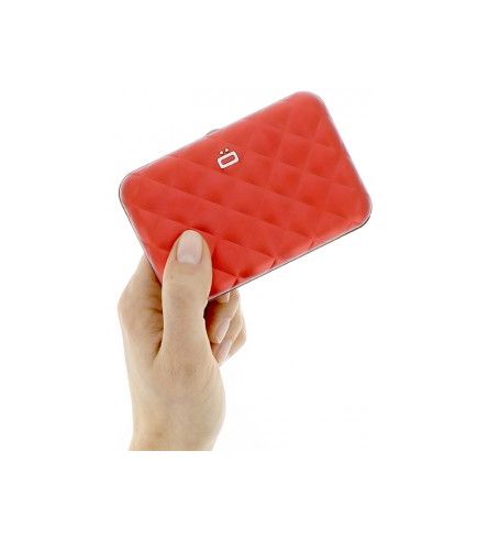 Ögon Quilted Button Rood
