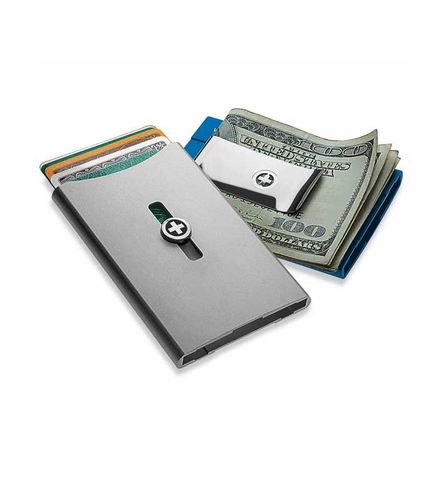 Wagner Superslim Wallet Metallic  Silver