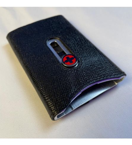 Wagner Swiss Portemonnaie Tuxedo Silber Leder